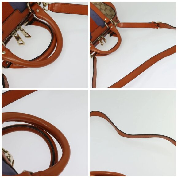 GUCCI GG Canvas Hand Bag 2way Beige Gold 269876 Auth 141858 - Picture 15 of 16